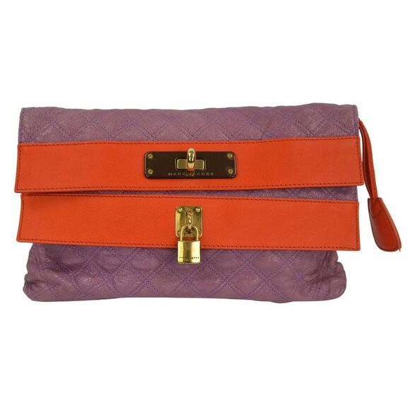 Marc Jacobs Quilted Double Flap Foldover Clutch - Picture 2 of 8